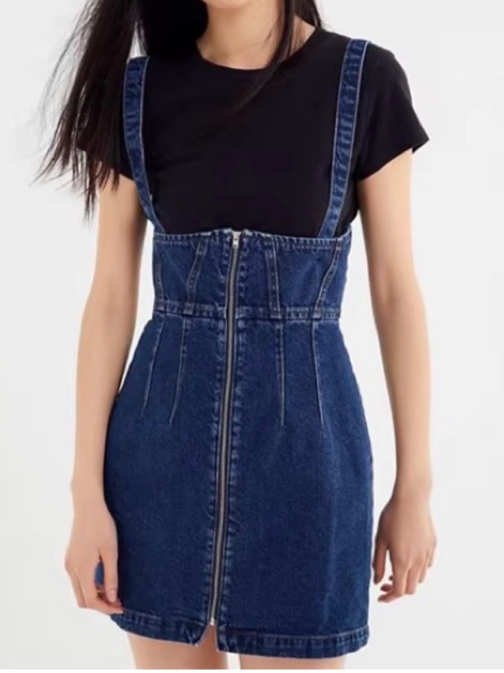 BDG Urban Outfitters High Waisted Denim Mini Skirt Overalls Women’s Size XS